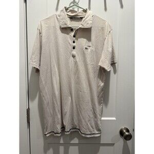Travis Mathew Pocket Polo Shirt Golf Cotton Cream Medium M